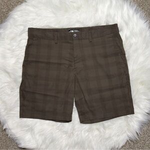 The North Face Quick Dry Plaid Shorts Brown 38